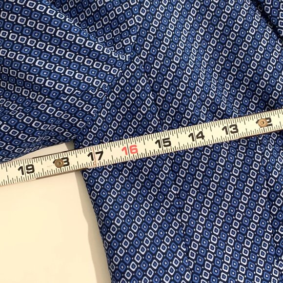 Banana Republic Womens Blue Patterned Blazer Size 6 Business Casual - Picture 5 of 14